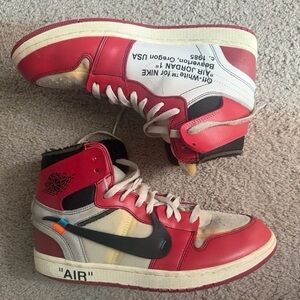 Nike Air Jordan 1 retro og x off-white high white size 10 worn AA3834-101